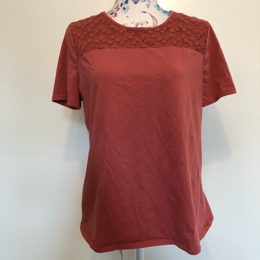 Basic editions soft pink shirt sleeve shirt size L